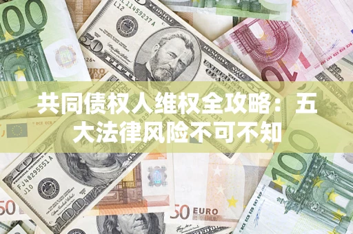 武汉共同债权人维权全攻略：五大法律风险不可不知