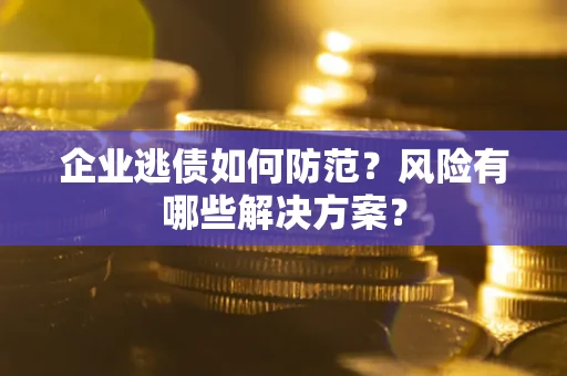 武汉企业逃债如何防范？风险有哪些解决方案？