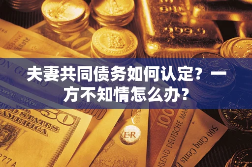 武汉夫妻共同债务如何认定？一方不知情怎么办？