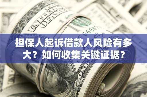 武汉担保人起诉借款人风险有多大？如何收集关键证据？
