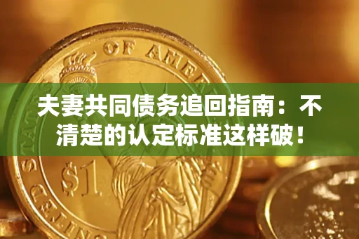 武汉夫妻共同债务追回指南：不清楚的认定标准这样破！