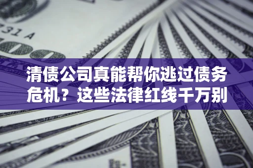 武汉清债公司真能帮你逃过债务危机？这些法律红线千万别踩