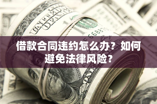 武汉借款合同违约怎么办？如何避免法律风险？