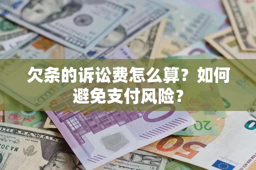 武汉欠条的诉讼费怎么算？如何避免支付风险？